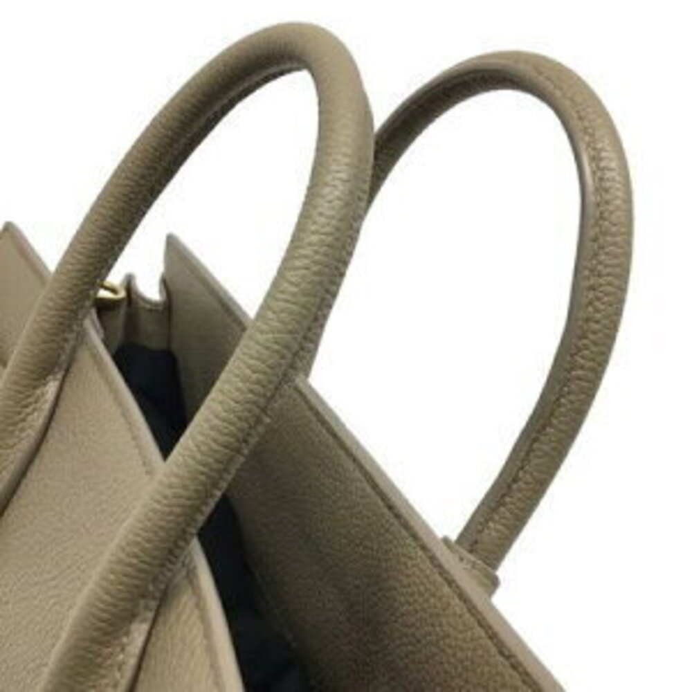 SAINT LAURENT Sac de Jour Soft Baby Leather Greige Gray Bag - Picture 9 of 9
